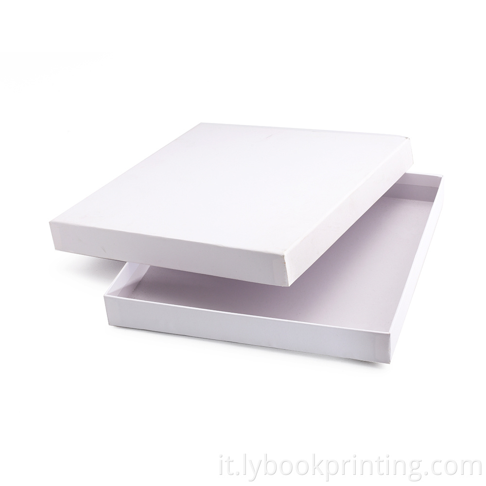 Scatole di spedizione per posta personalizzate Simpuli di carta bianca e casella di base di carta bianca semplice